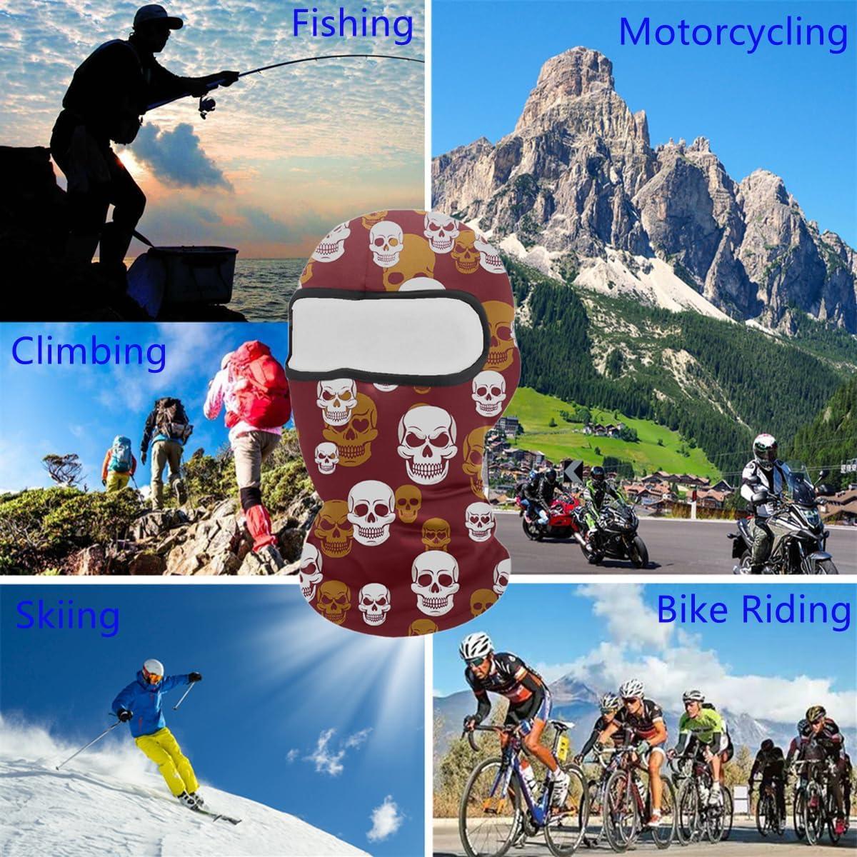 Máscara Balaclava Calavera UV para Motociclismo y Ciclismo