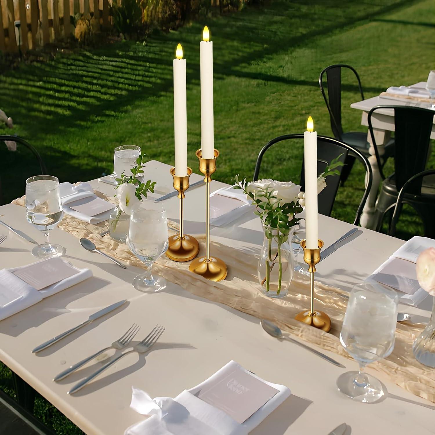 Velas LED de Cera Real KSWING 24.4 cm con Control Remoto - 2 Pcs