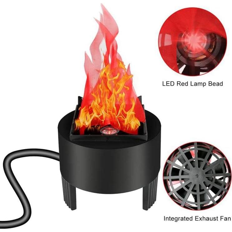 Luz de Llama Falsa LED 3D Lancoon, Efecto Fogata 13cm