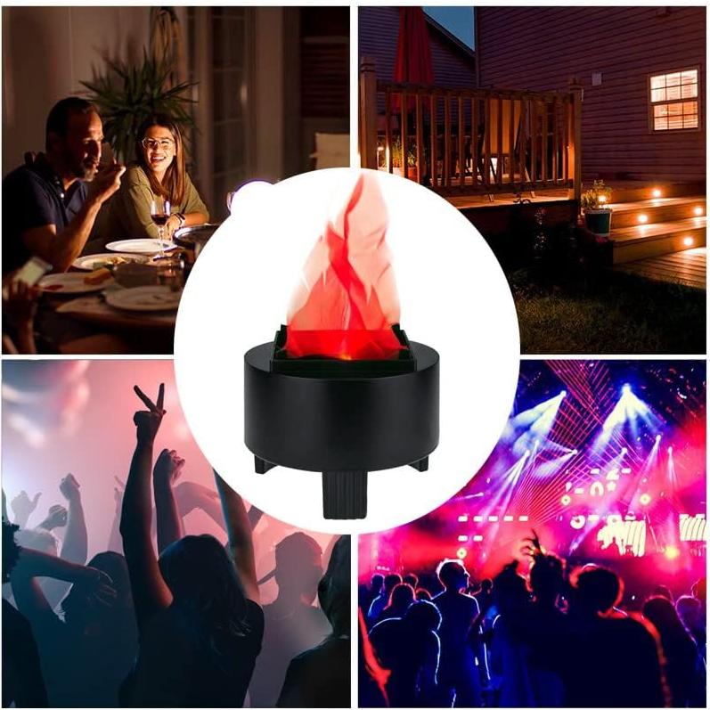 Luz de Llama Falsa LED 3D Lancoon, Efecto Fogata 13cm