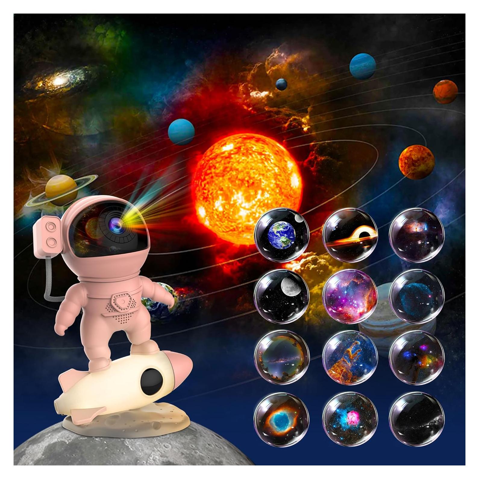 Proyector de Galaxia FlyEagle BL-HJ07 Rosa con 13 Discos