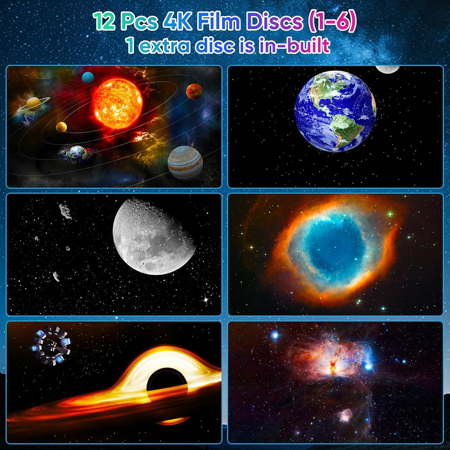 Proyector de Galaxia FlyEagle BL-HJ07 Rosa con 13 Discos