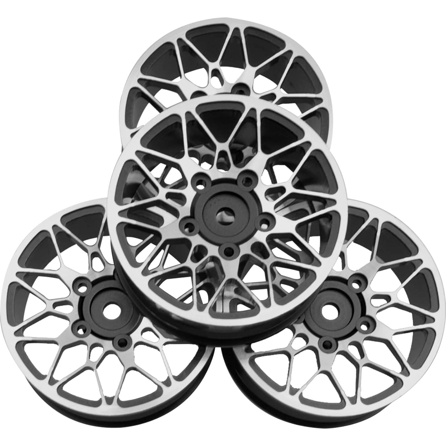 Llantas de Metal RC 1/10 ShareGoo 52mm 26mm Hex 12mm Negro