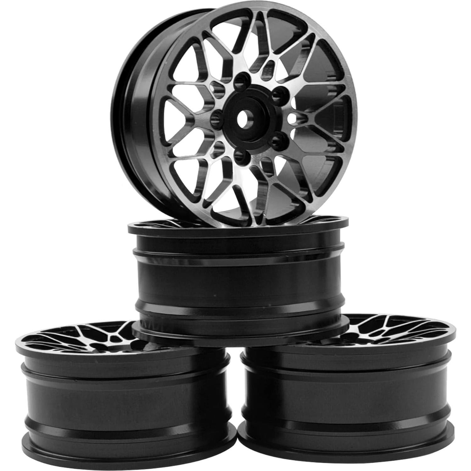 Llantas de Metal RC 1/10 ShareGoo 52mm 26mm Hex 12mm Negro