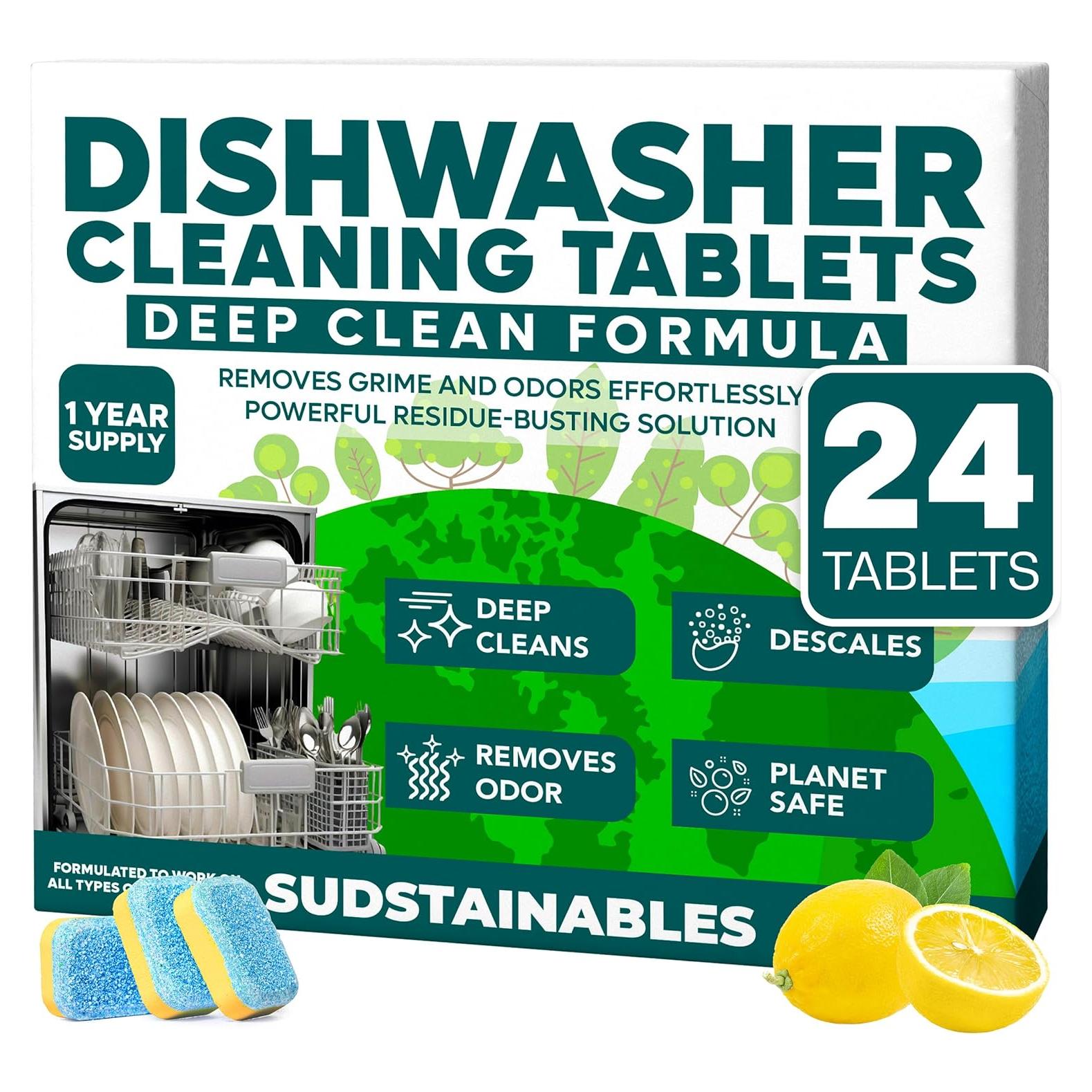 Tabletas Limpiadoras para Lavavajillas Sudstainables 24 Unidades