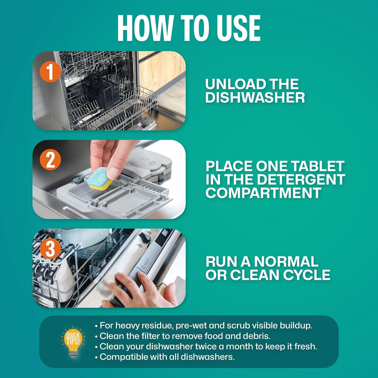 Tabletas Limpiadoras para Lavavajillas Sudstainables 24 Unidades