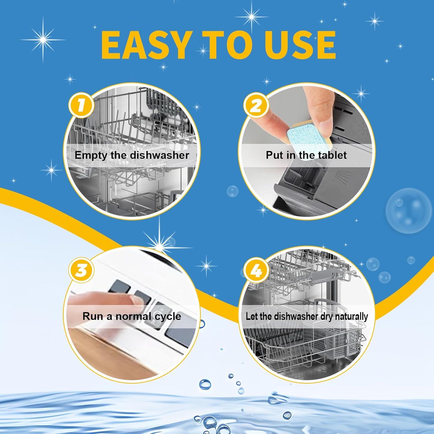 Tabletas Limpiadoras OOOFLOWER para Lavavajillas 20 Unidades