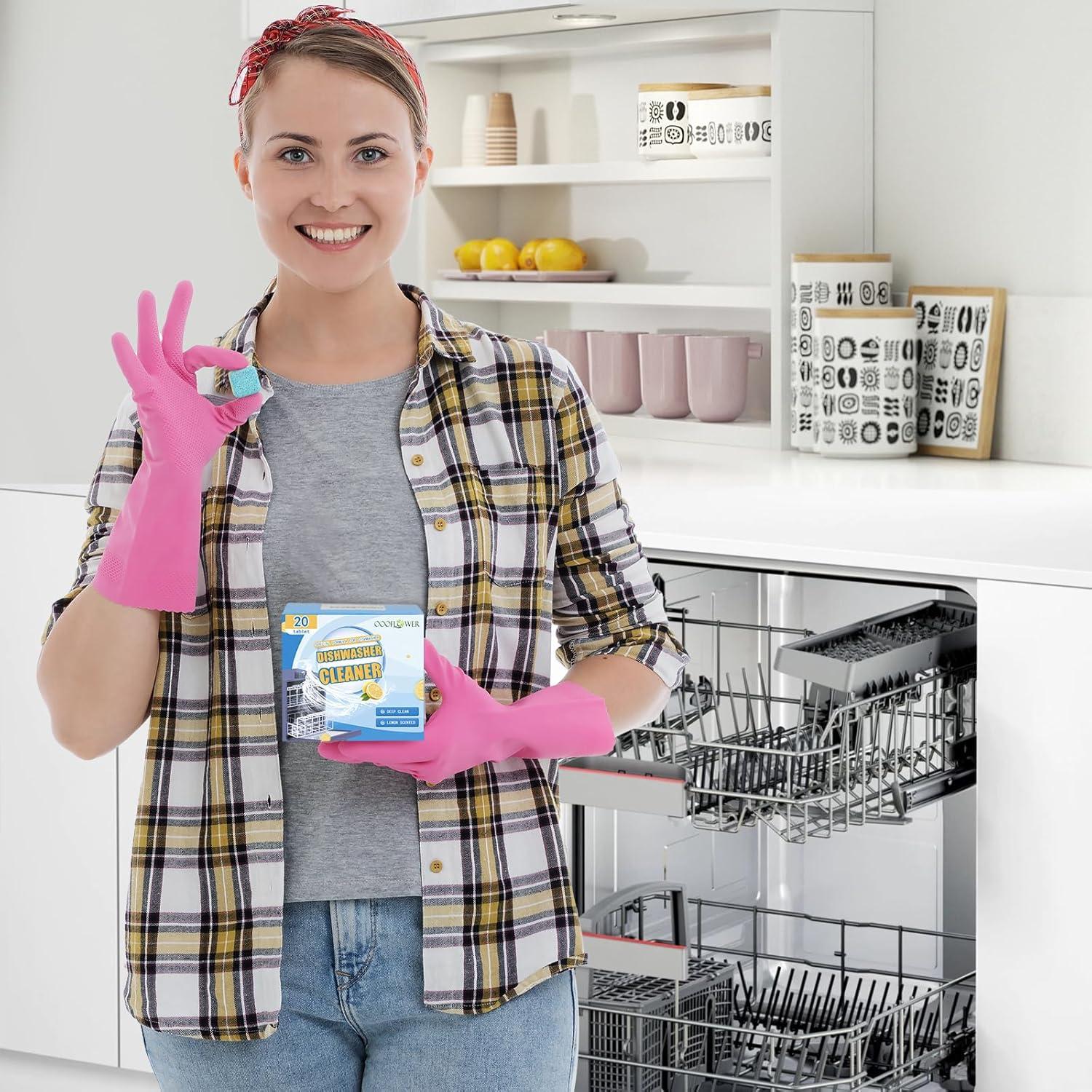 Tabletas Limpiadoras OOOFLOWER para Lavavajillas 20 Unidades