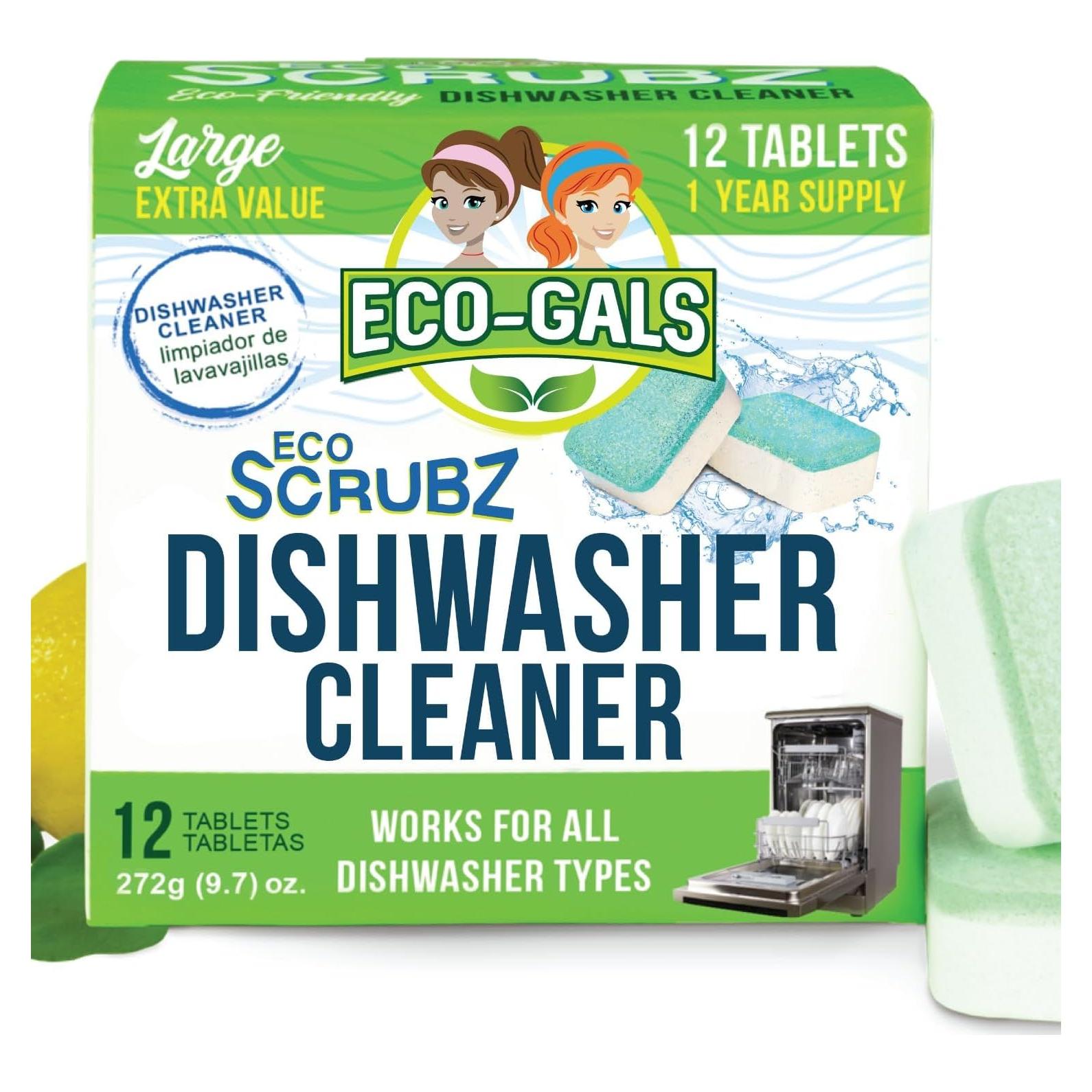 Limpiador de Lavavajillas Eco-Scrubz - 12 Tabletas Ecológicas