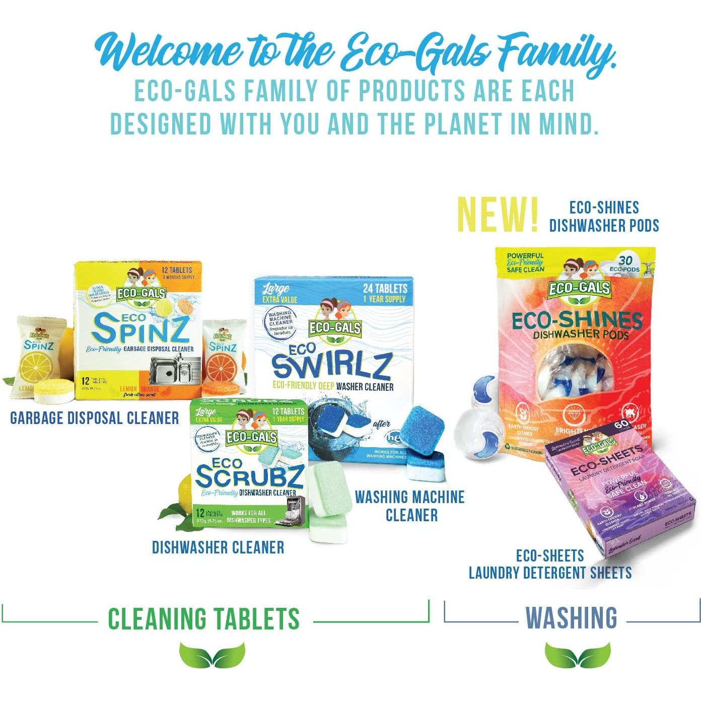 Limpiador de Lavavajillas Eco-Scrubz - 12 Tabletas Ecológicas