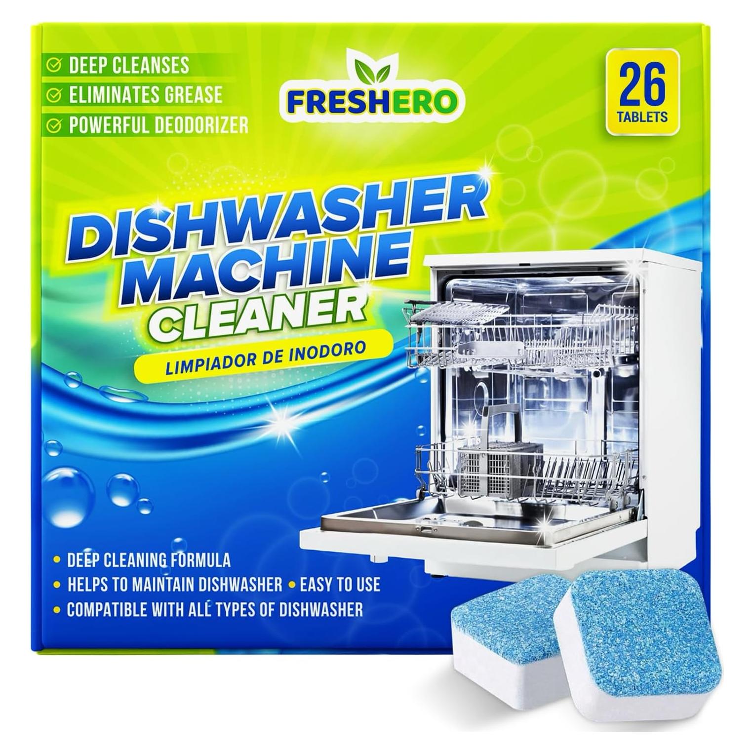Tabletas Limpiadoras para Lavavajillas Freshero 26-Pack