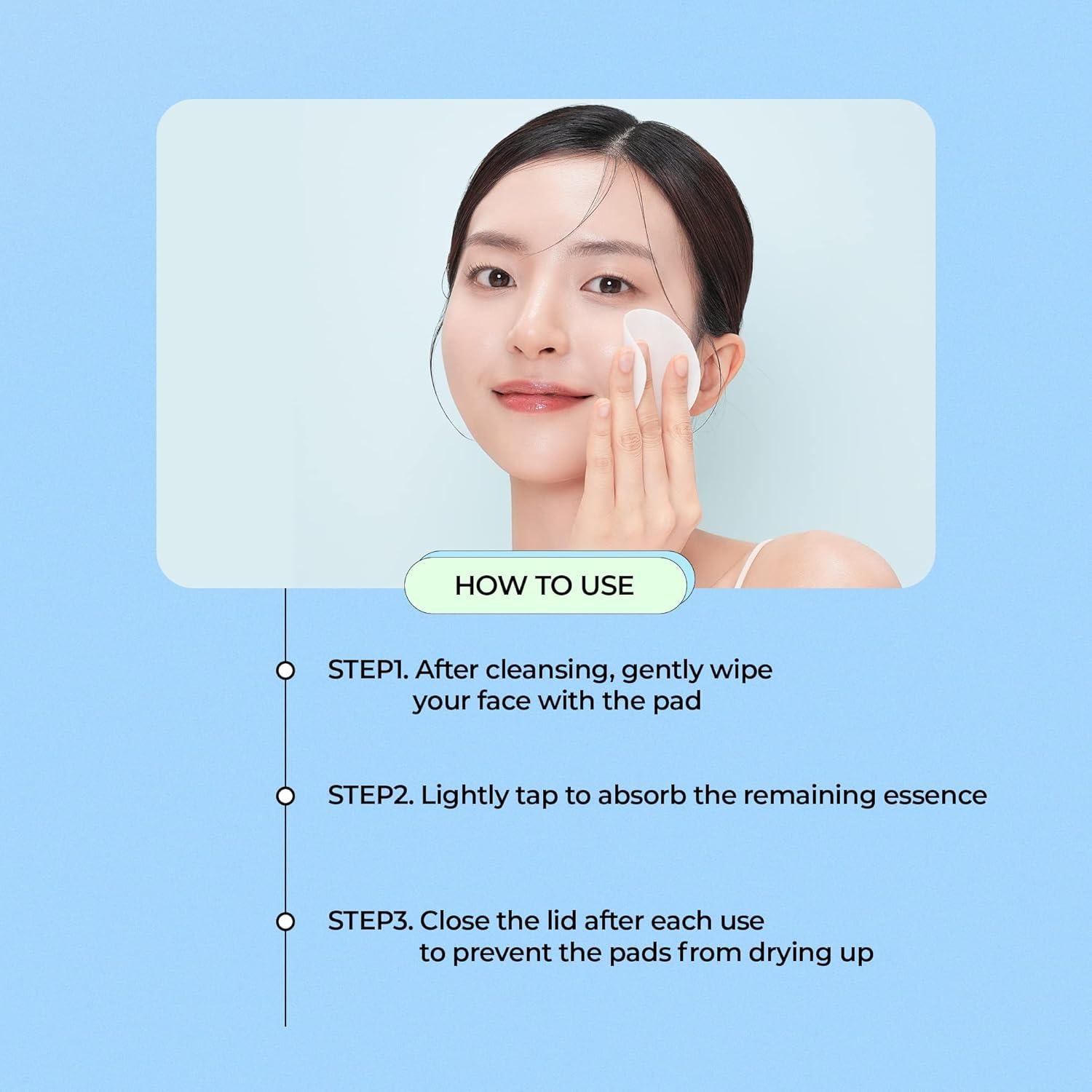 Almohadillas Tónicas de Cactus YADAH 150 ml 60 Unidades Exfoliantes