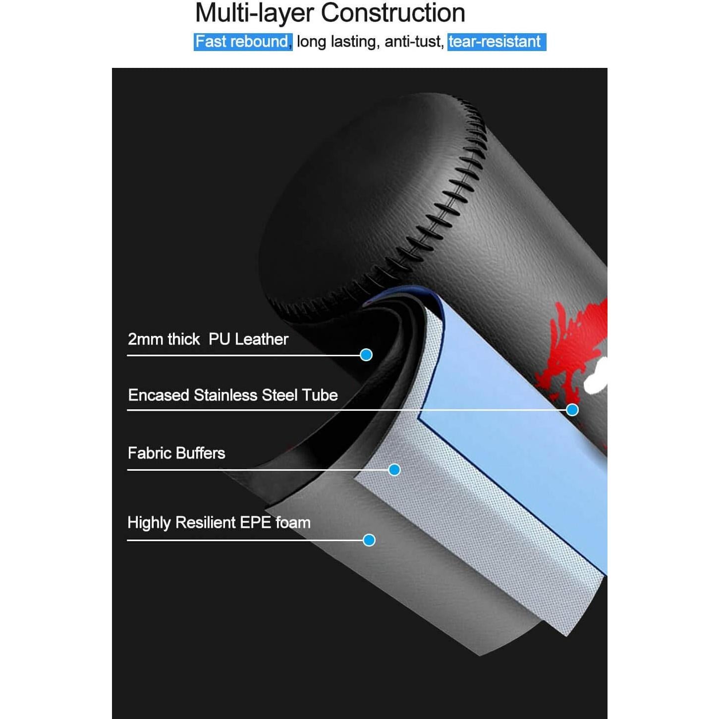 Saco de Boxeo Independiente Dripex para Niños 120 cm