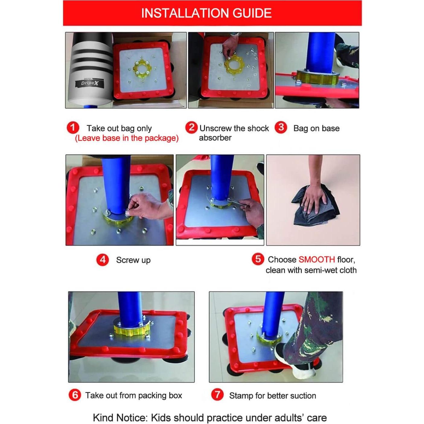 Saco de Boxeo Independiente Dripex para Niños 120 cm