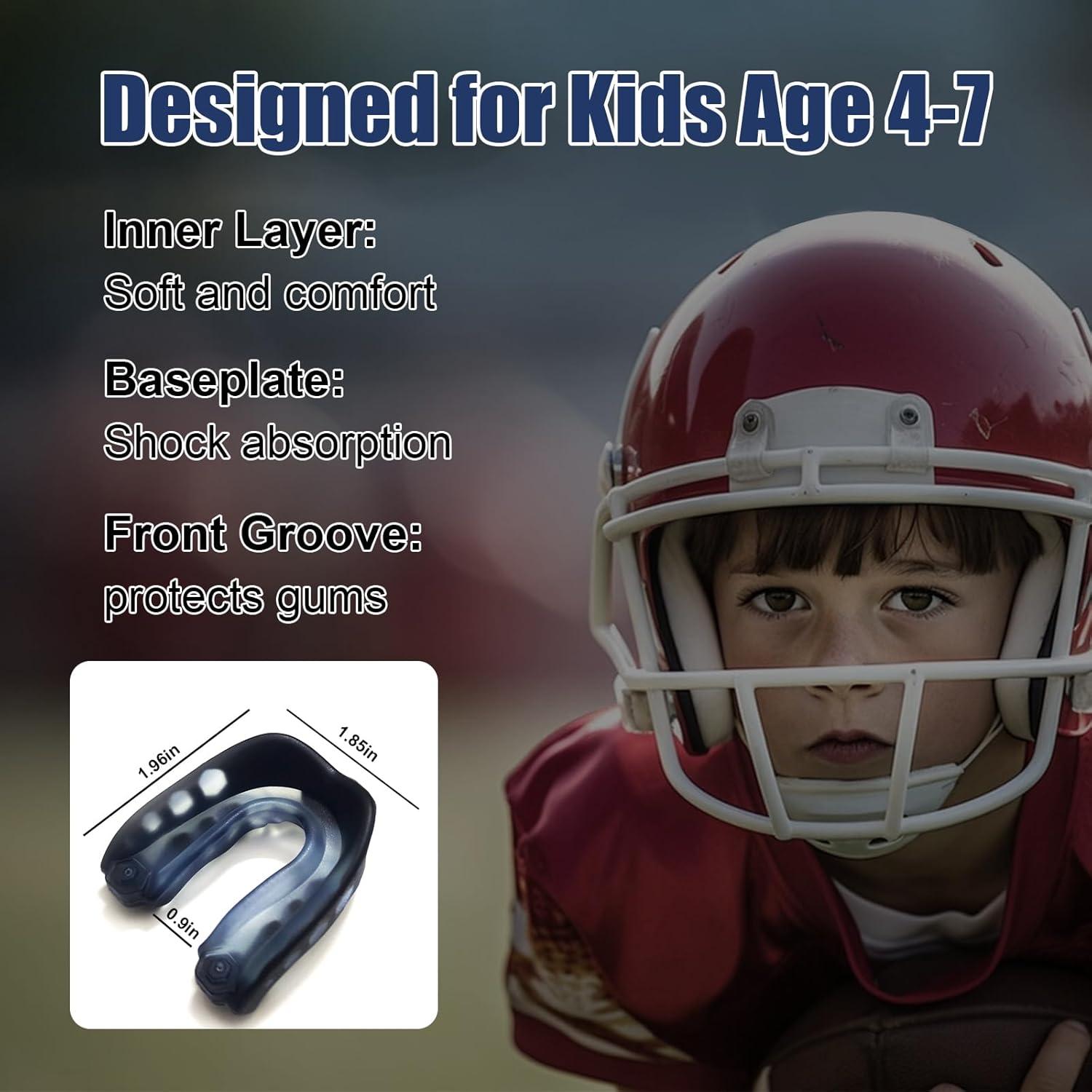 Protector Bucal Deportivo KLASHE para Niños 4-7 Años - Paquete de 2