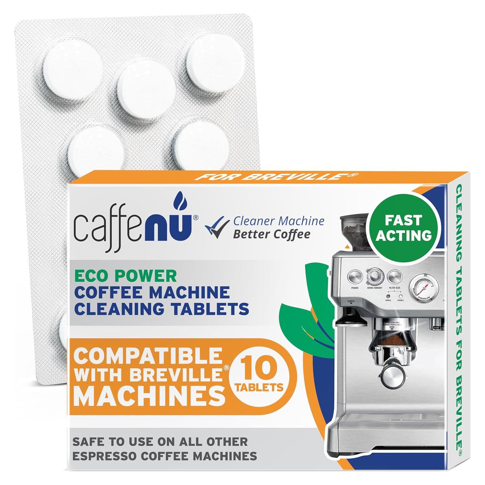 Tabletas de limpieza Caffenu para máquinas Breville 10x 19.94g