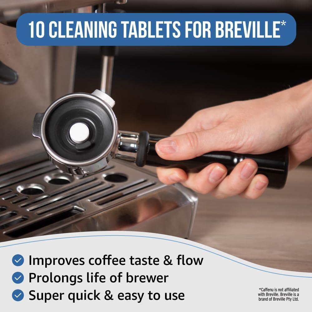 Tabletas de limpieza Caffenu para máquinas Breville 10x 19.94g