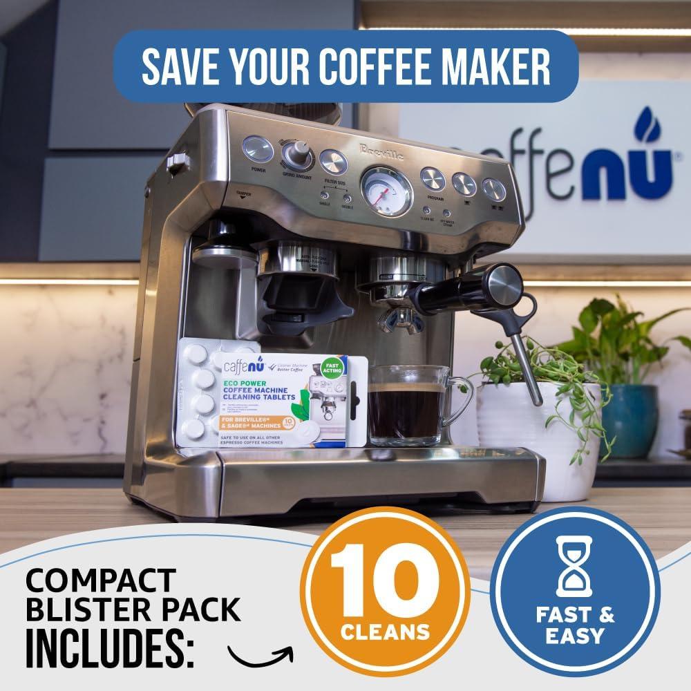 Tabletas de limpieza Caffenu para máquinas Breville 10x 19.94g