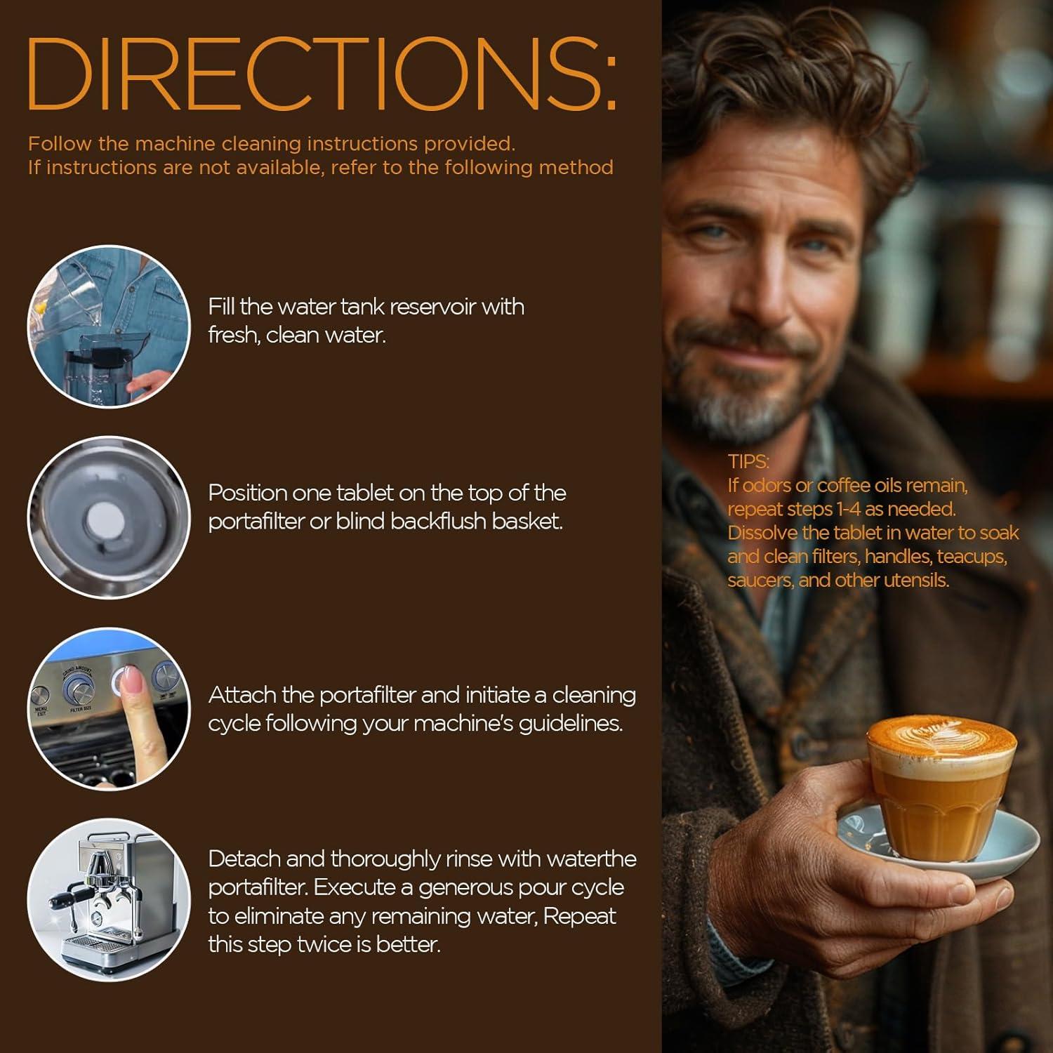 Tabletas de Limpieza APPTRIN para Máquina de Espresso - 16 Unidades