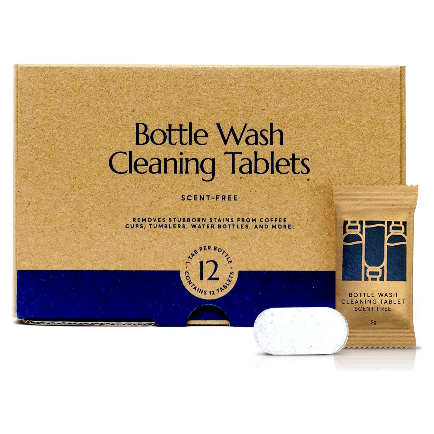 Tabletas Limpiadoras de Botellas Cleanomic - Paquete de 12