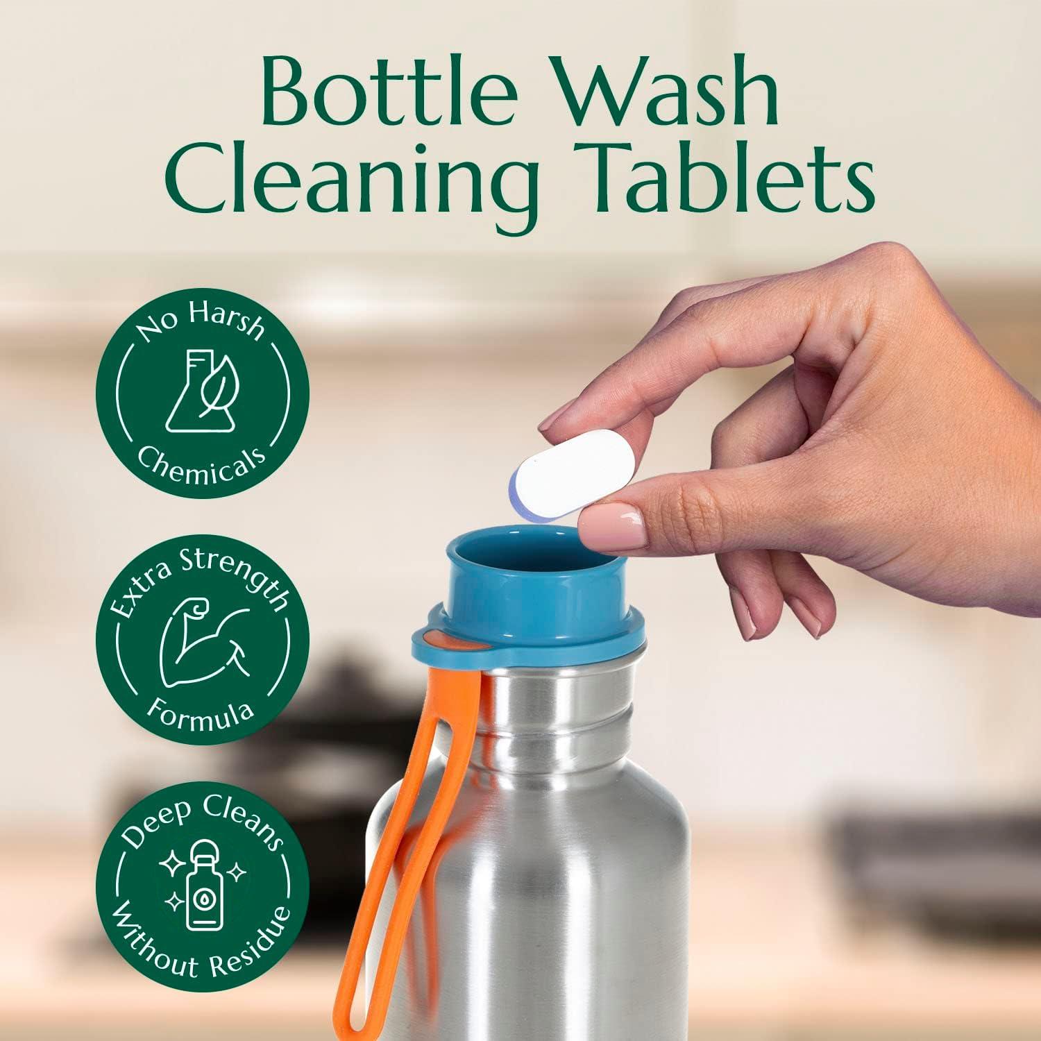 Tabletas Limpiadoras de Botellas Cleanomic - Paquete de 12