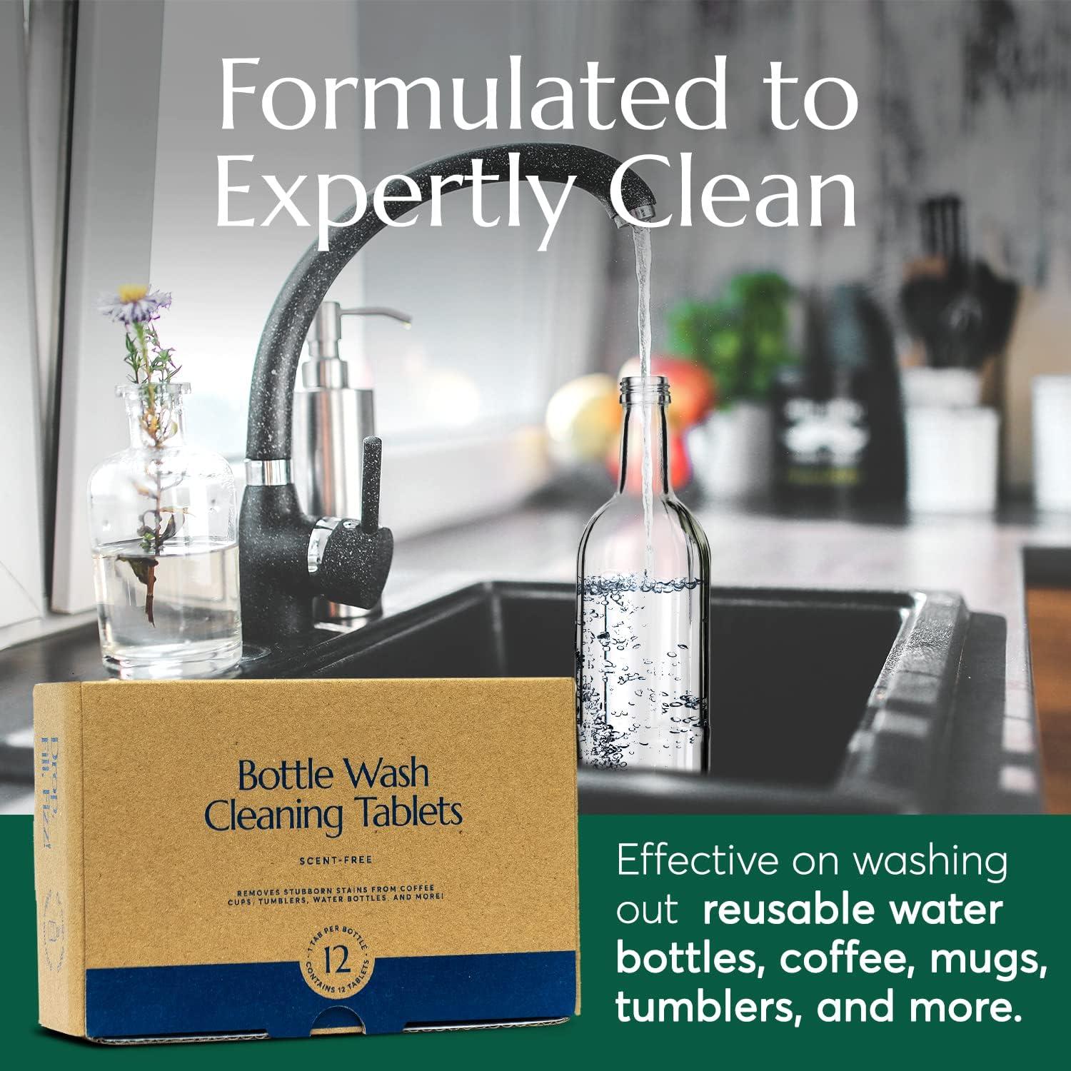 Tabletas Limpiadoras de Botellas Cleanomic - Paquete de 12