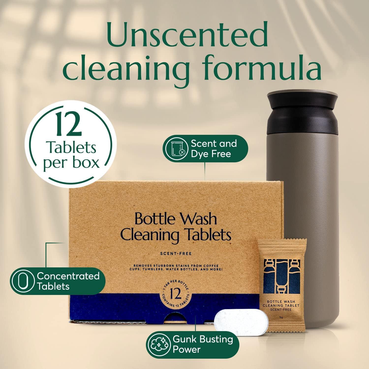 Tabletas Limpiadoras de Botellas Cleanomic - Paquete de 12