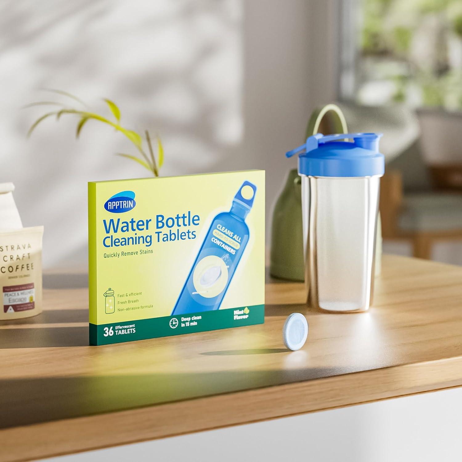 Tabletas de Limpieza APPTRIN para Botellas - Paquete de 36