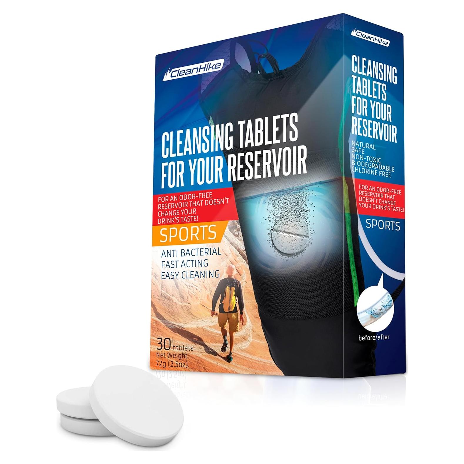 Tabletas de Limpieza para Mochilas de Hidratación CleanHike - 36 Unidades