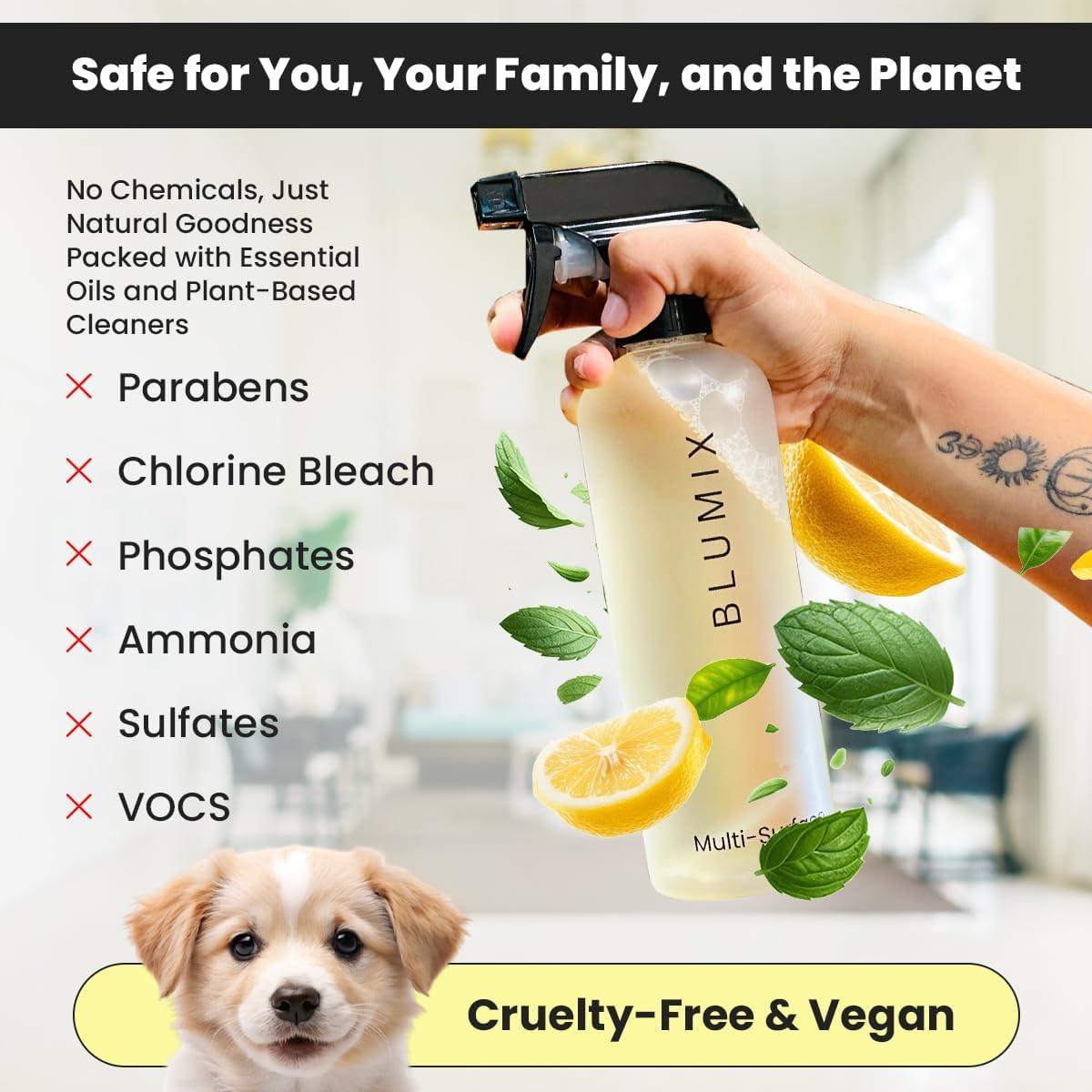 Paquete de 6 Tabletas de Limpieza Ecológicas Blumix - Aroma Limón