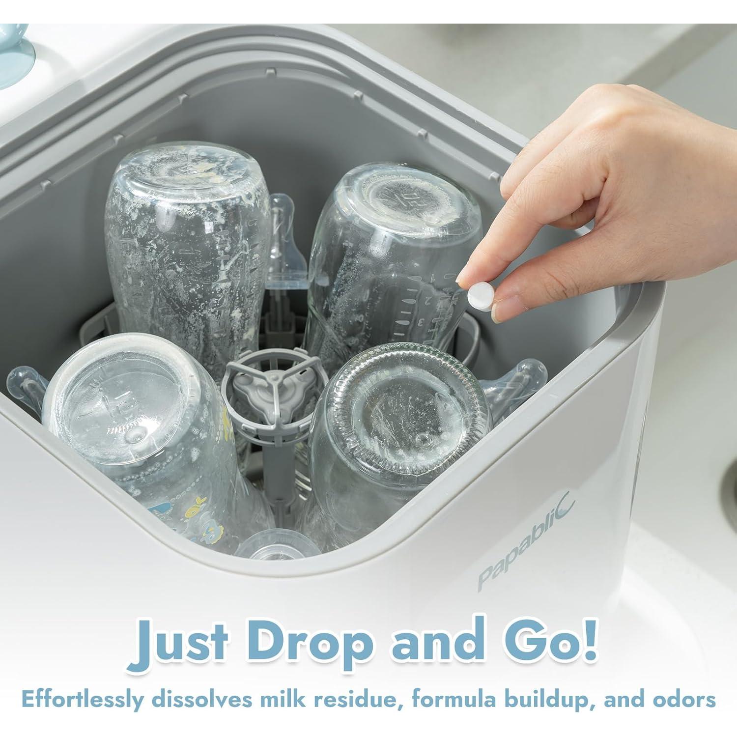 Tabletas de Jabón Detergente Papablic 60 Pcs para Biberones