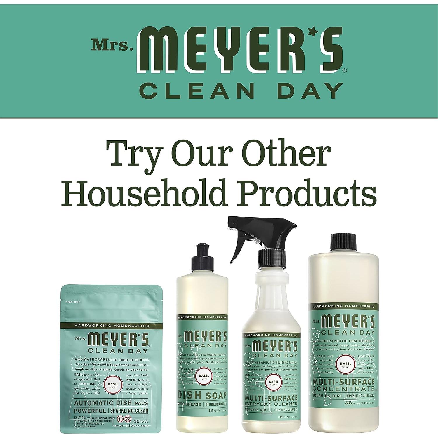 Paquetes de Lavavajillas Automáticos Mrs. Meyer's Albahaca 360g - 2 Pk