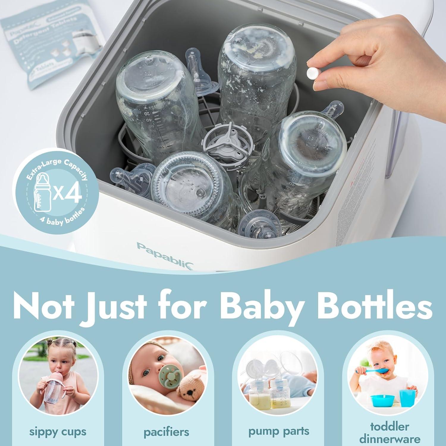 Lavadora y Esterilizador de Botellas Papablic Pro 4 en 1