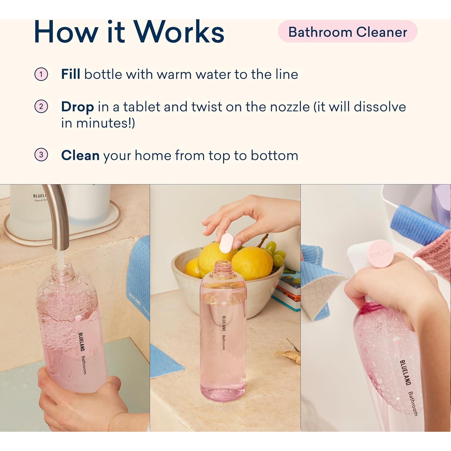 Limpiador de Baño Ecológico BLUELAND, Recarga 10 Tabletas 710 ml