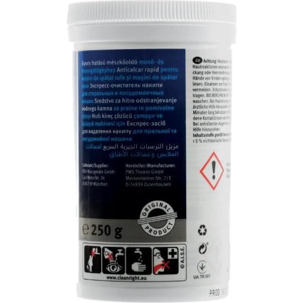 Desincrustante Rápido 250g ILHAN para Lavadoras y Lavavajillas