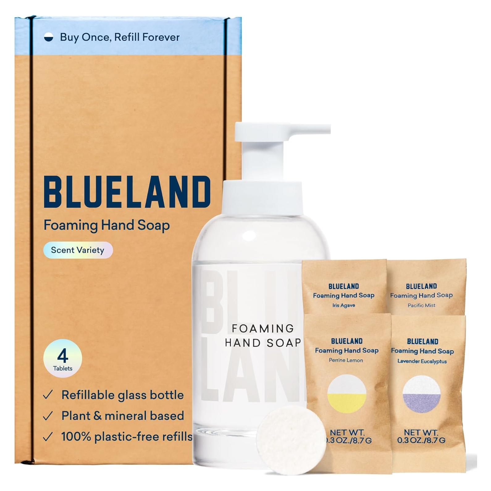 Set de Jabón de Manos Espumoso Blueland 1 Dispensador 4 Aromas