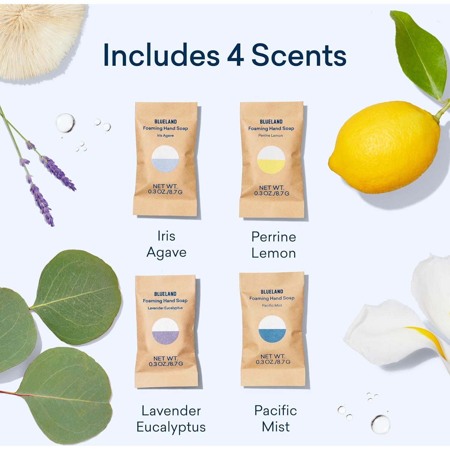 Set de Jabón de Manos Espumoso Blueland 1 Dispensador 4 Aromas