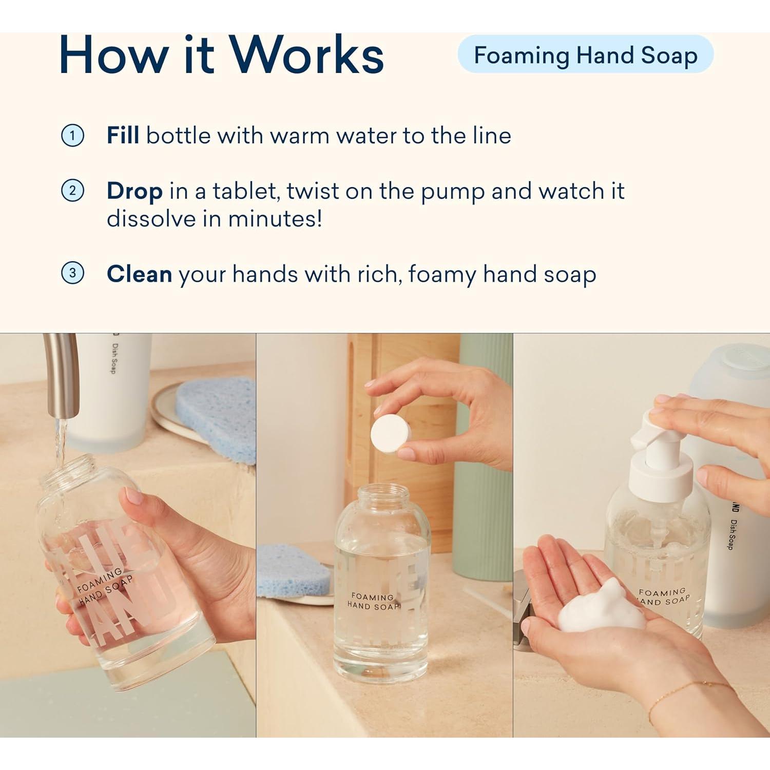 Set de Jabón de Manos Espumoso Blueland 1 Dispensador 4 Aromas