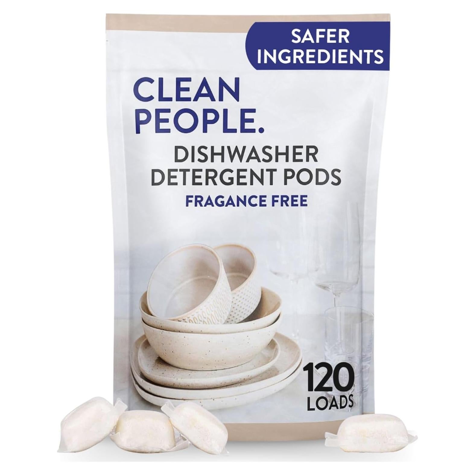 Cápsulas de Lavavajillas Clean People - 120 Unidades - Sin Fosfatos
