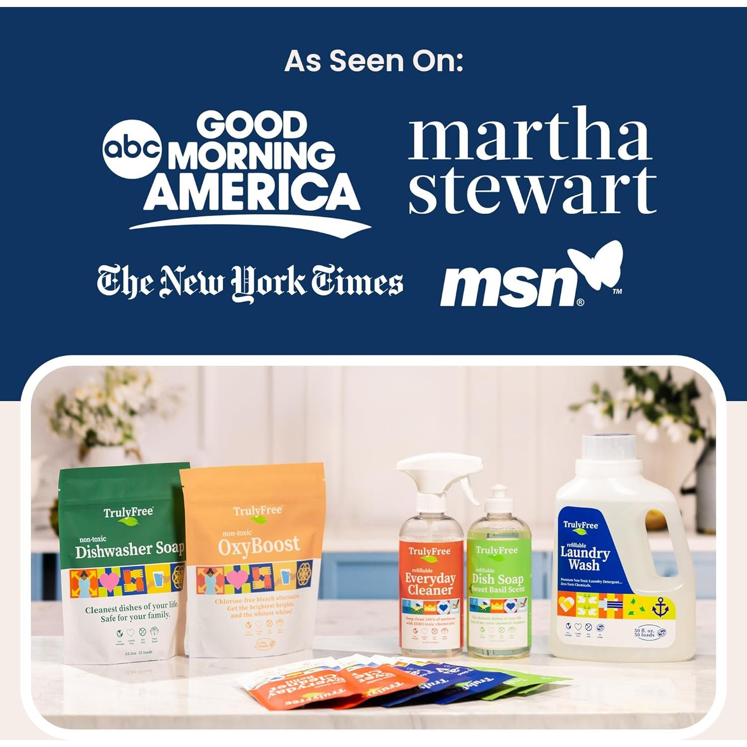 Limpiador Natural para Lavavajillas Truly Free 113 g - Aroma a Limón