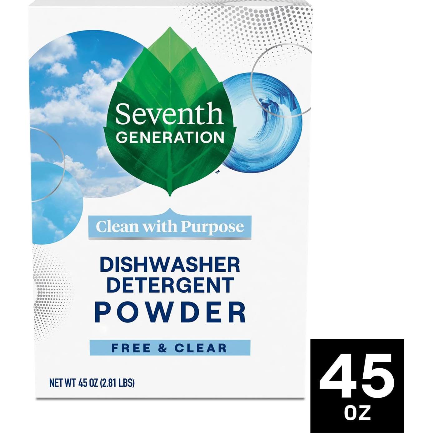 Detergente en polvo para lavavajillas Seventh Generation 2-Pack 1270g