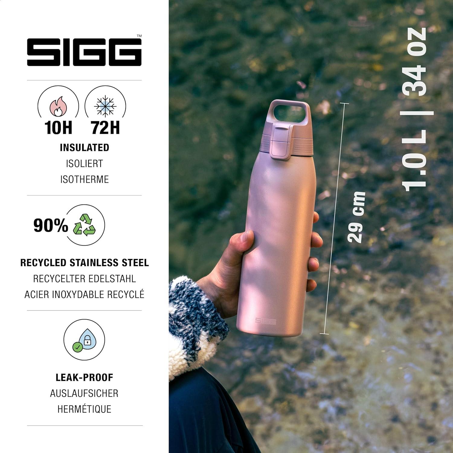 Botella de Agua Aislada SIGG Shield Therm 1L Acero Inoxidable