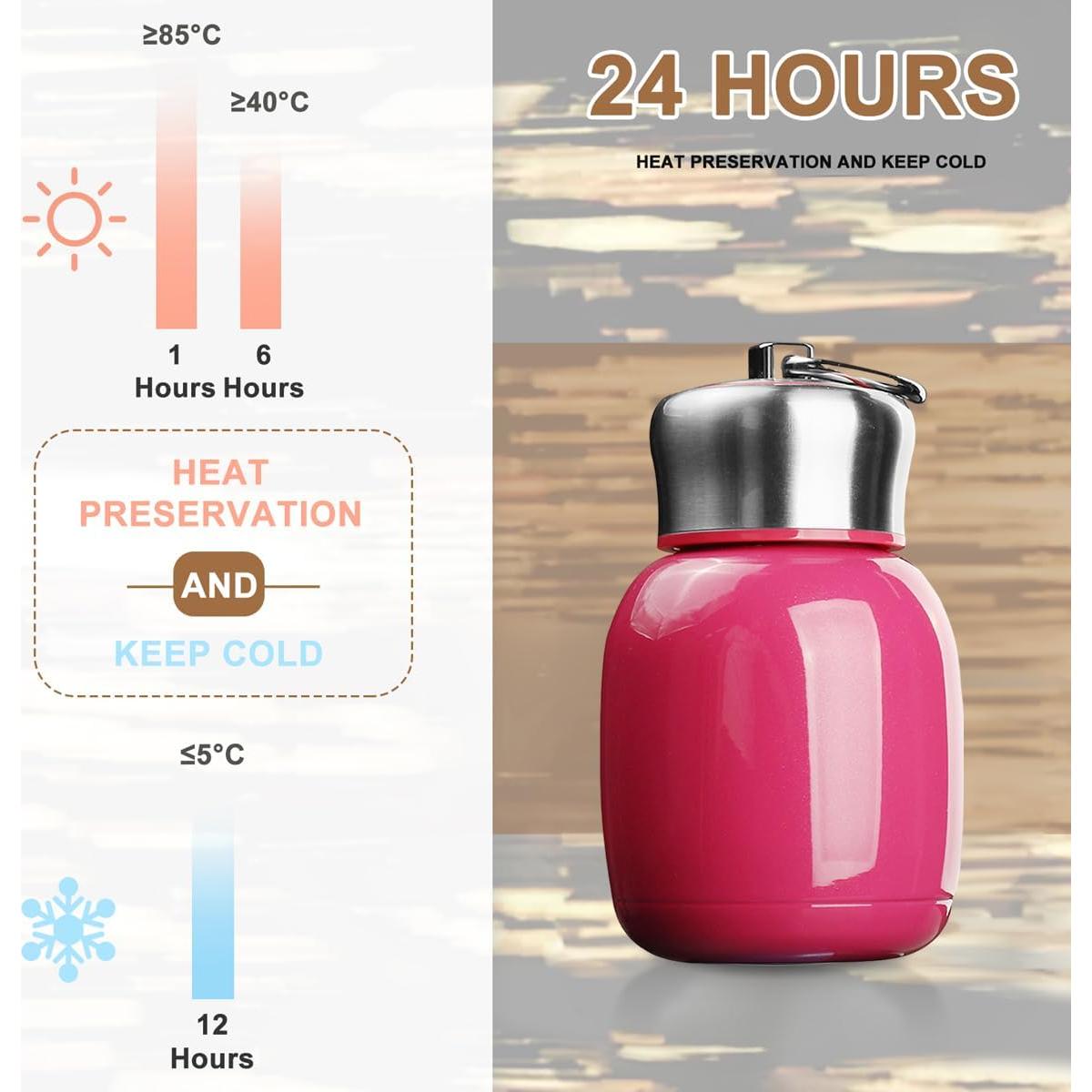 Botella de Agua Aislada Redson 200 ml Rosa para Niños