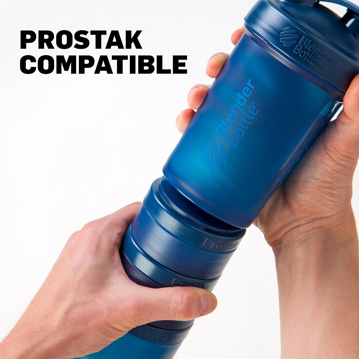 Frascos de Almacenamiento BlenderBottle ProStak 250cc 2-Pak Negro