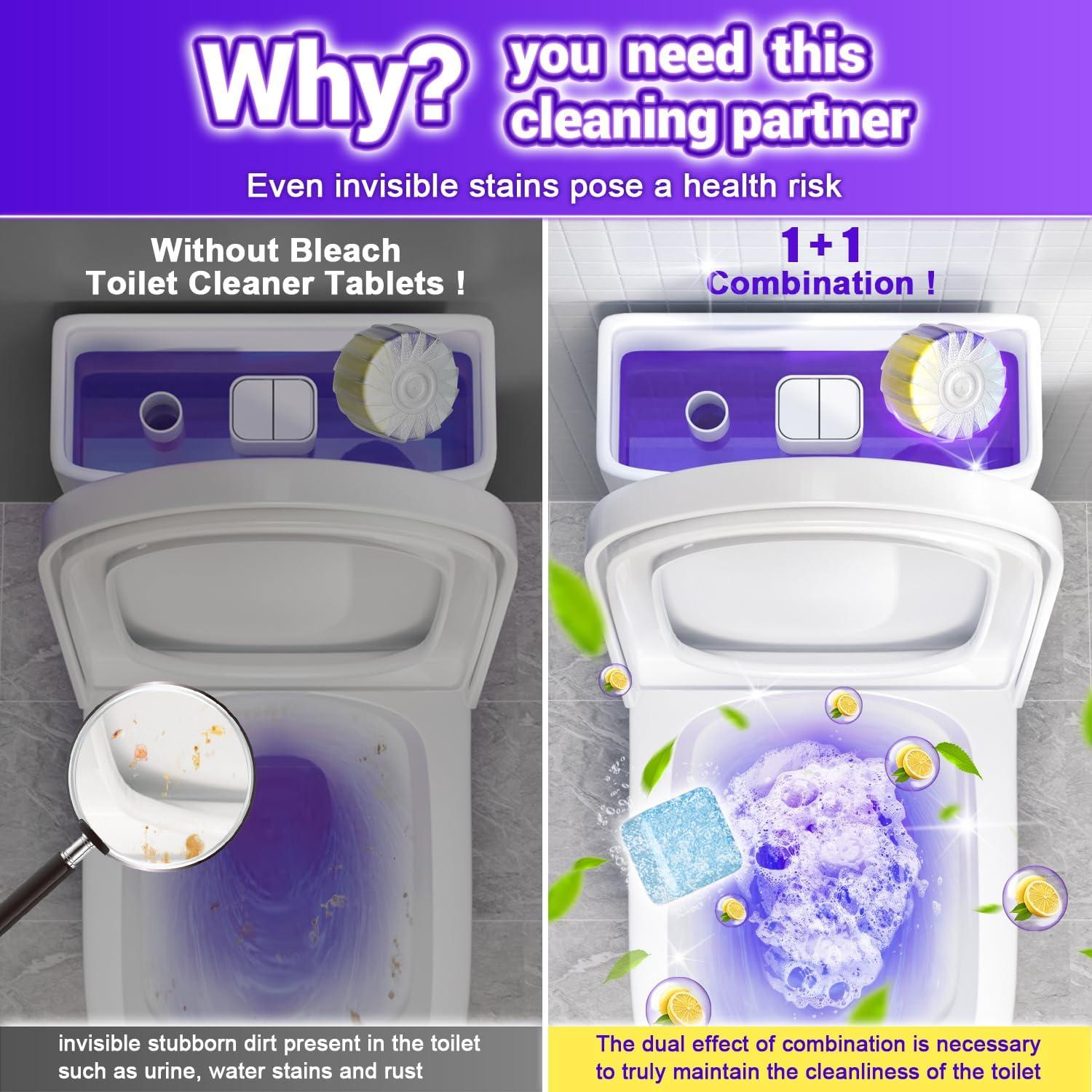 Limpiadores de Inodoro Nunemosk - Paquete de 36 Tabletas