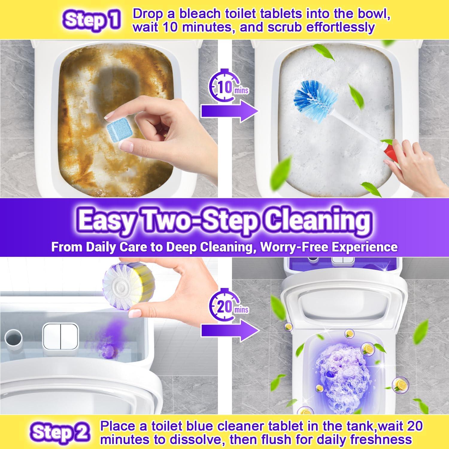 Limpiadores de Inodoro Nunemosk - Paquete de 36 Tabletas