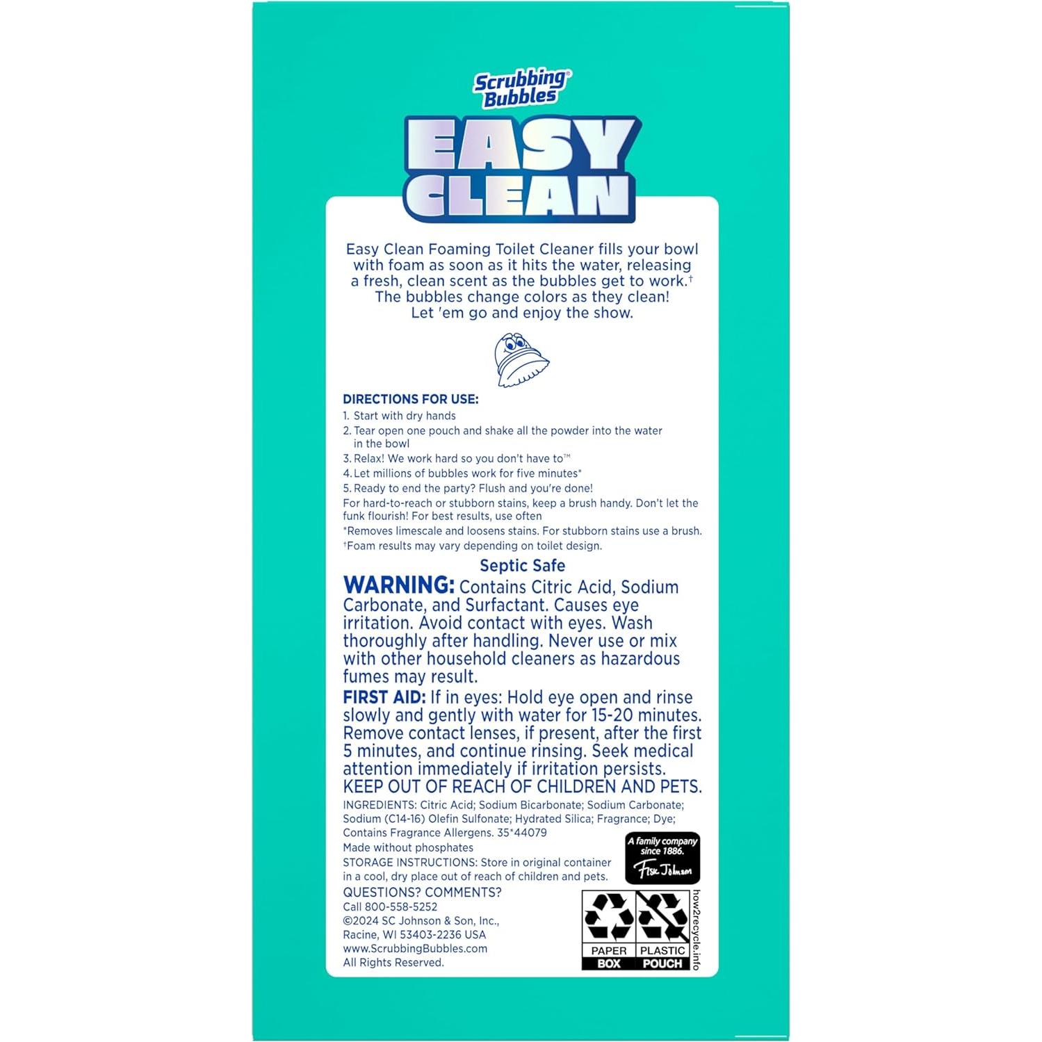 Limpiador de Inodoro Espumoso Scrubbing Bubbles 100g (2 Paquetes)