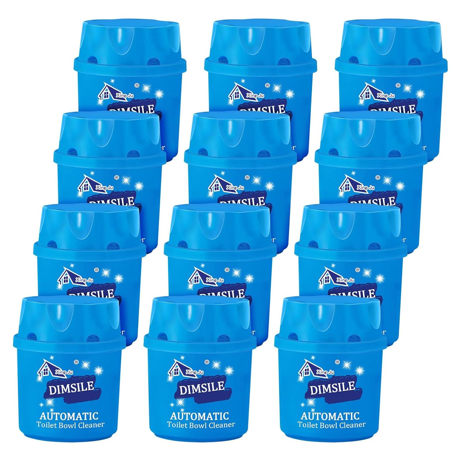 Paquete de 12 tabletas limpiadoras de inodoro Dimsile 200g