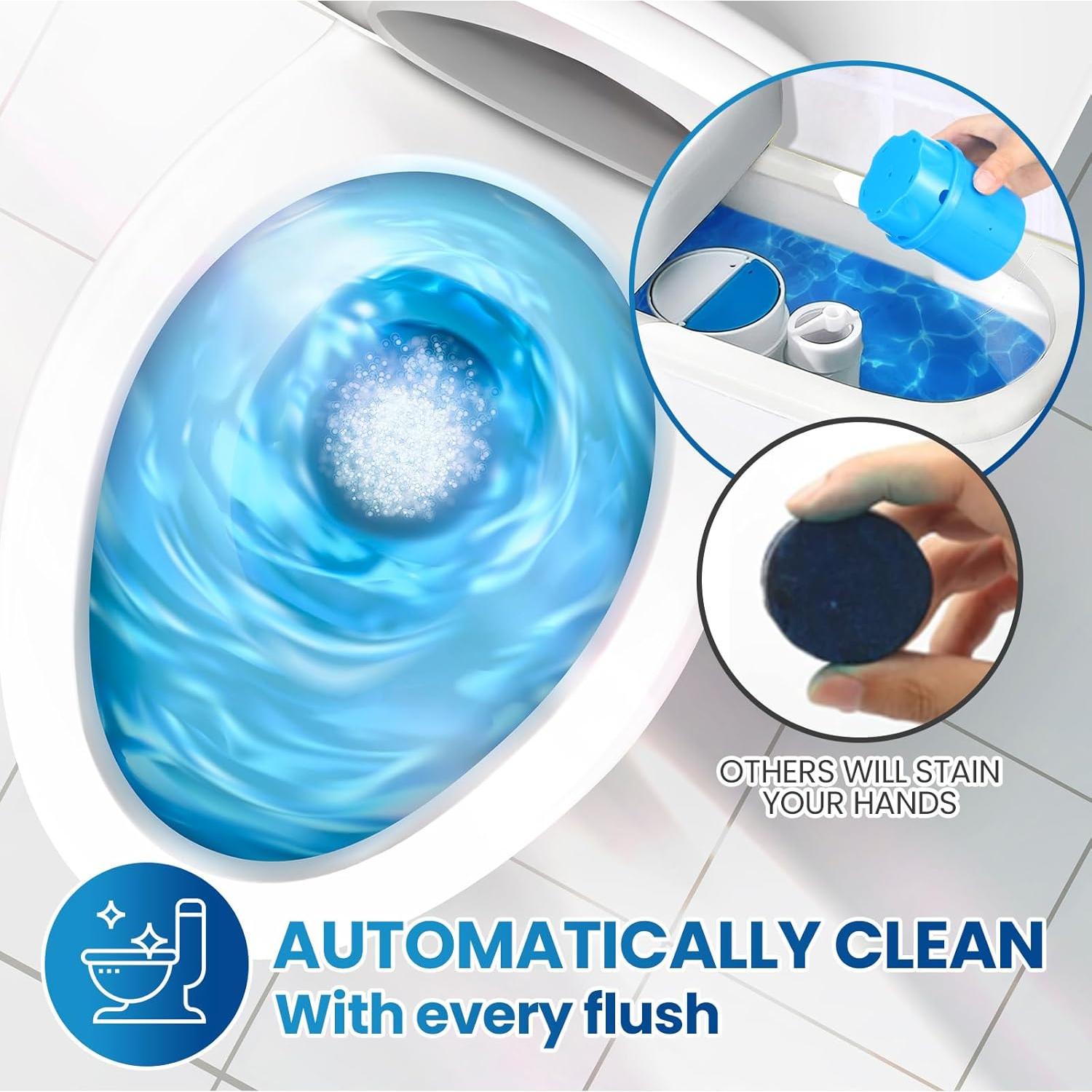 10 Limpiadores Automáticos de Inodoro Heigble 200g Larga Duración