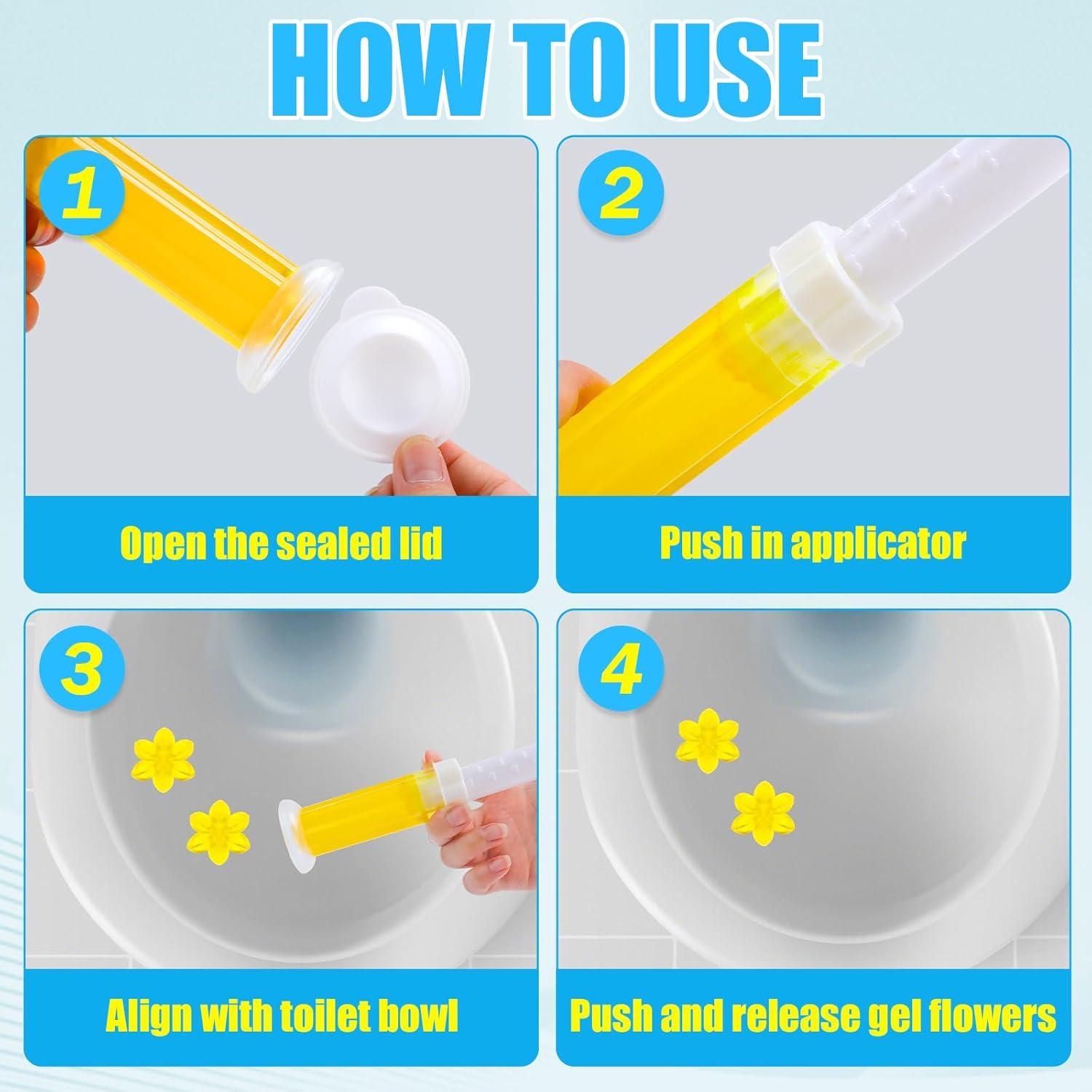 Paquete de 4 Gel para Inodoro AstrivixDD - 48 Sellos Fragancias